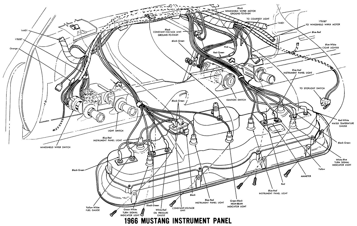Wiring Diagram 1966 Ford Mustang