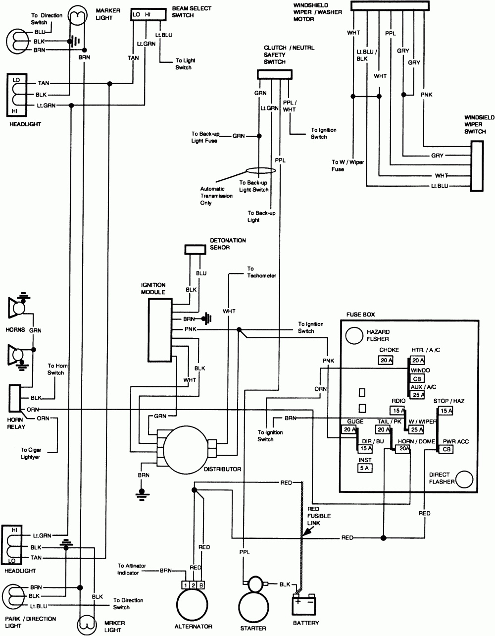 Wiring Diagram For 1987 Chevy Truck Wiring Diagram