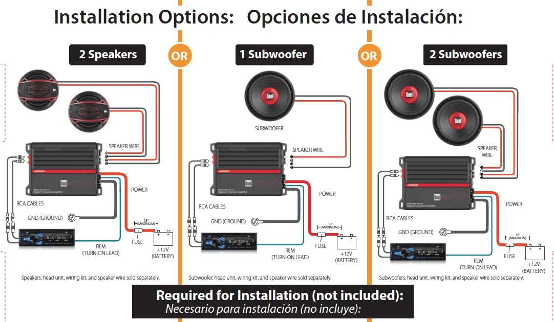 Wiring Diagram For 2 Channel Amp And 4 Speakers