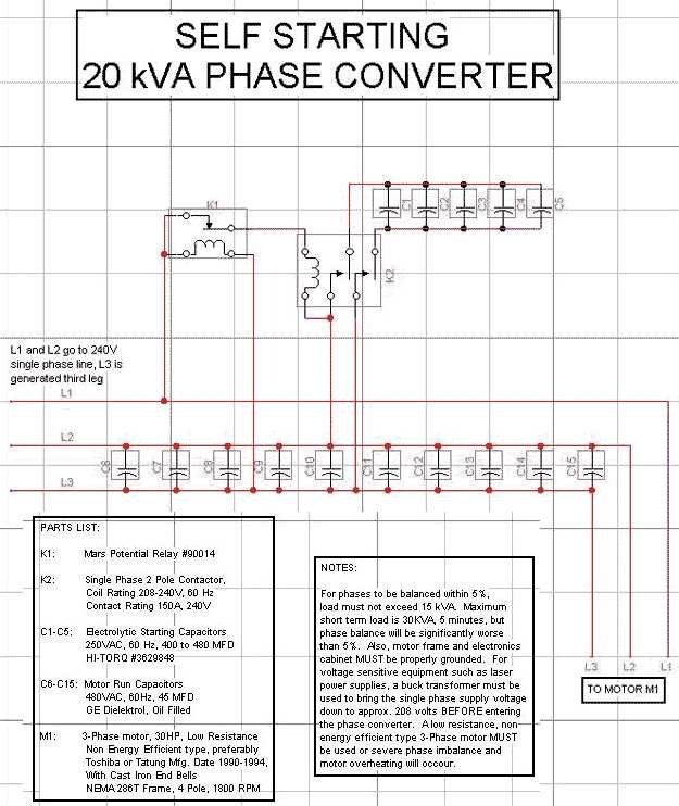 Wiring Diagram For A Phoenix Phase Converter