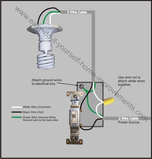 Wiring Diagram For Single Pole Light Switch
