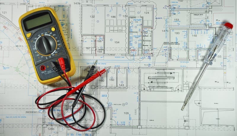 Wiring Diagram Stock Image Image Of Screwdriver Tester 48207873